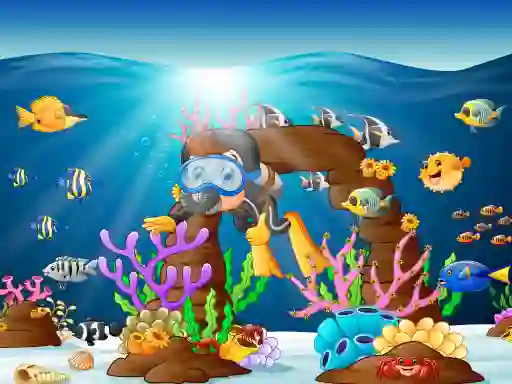 Leikur Water Dive 2D: Underwater Survival á netinu