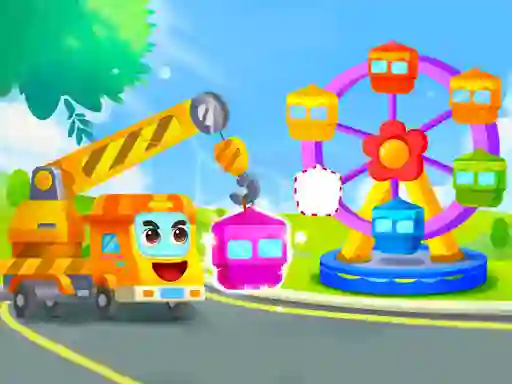 Leikur Little Panda Truck Team á netinu
