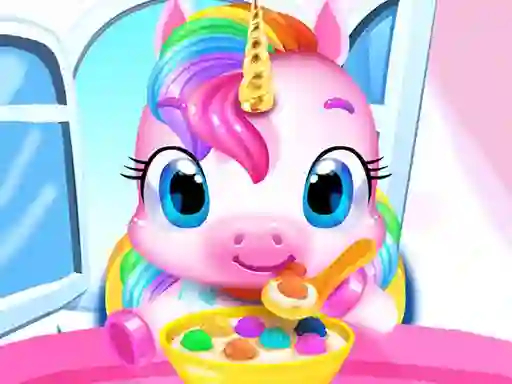 Leikur Magical Unicorn Pet Care á netinu