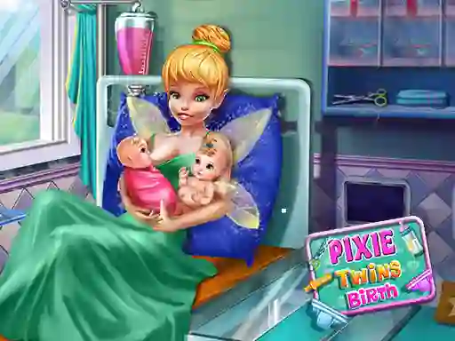 Leikur Pixie Twins Birth á netinu