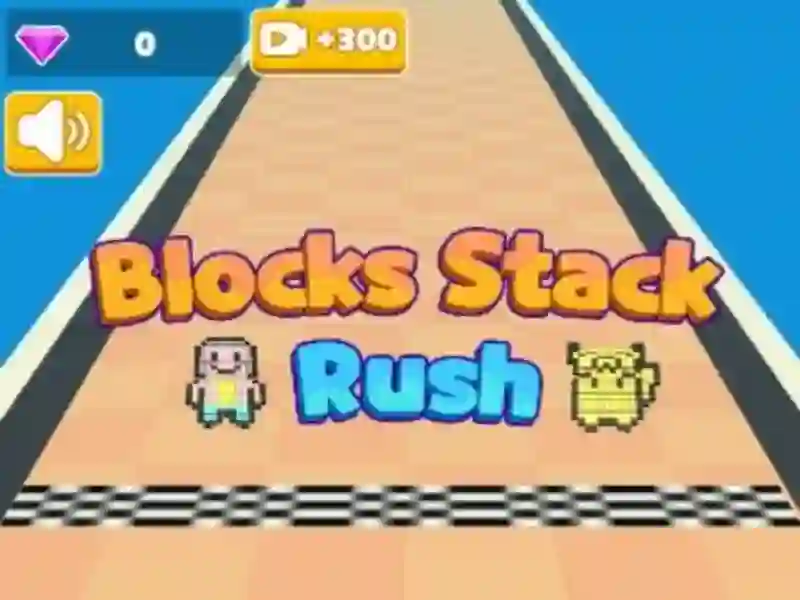 Leikur Blocks Stack Rush á netinu