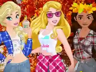 Leikur Princess Fall Flannels á netinu