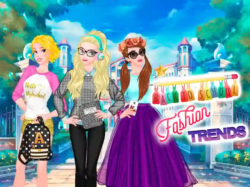Leikur Back To School Fashion Trends á netinu