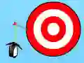 Leikur Penguin with Bow Golf á netinu