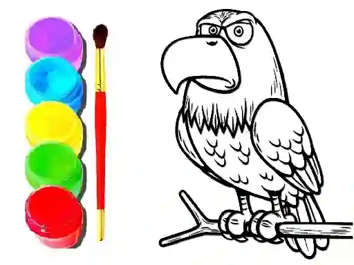 Leikur Eagle Coloring Book á netinu