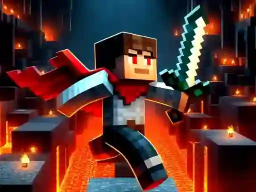 Leikur Mineblock Obby á netinu