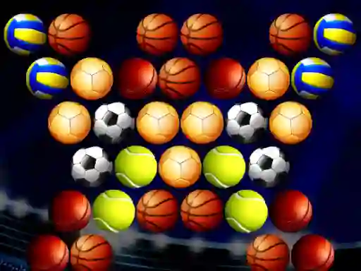 Leikur Bubble Shooter Golden Football á netinu