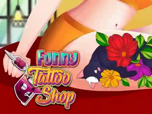Leikur Funny Tattoo Shop á netinu