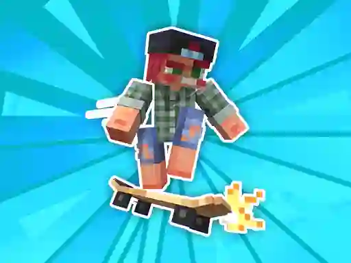 Leikur Noob and Pro Skateboarding á netinu