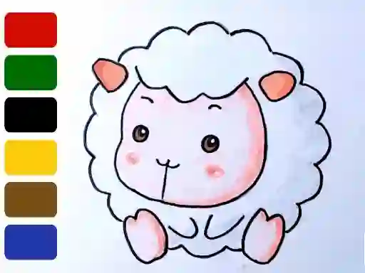 Leikur Baby sheep ColoringBook á netinu