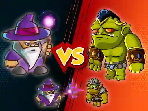Leikur Wizard vs. Orcs á netinu