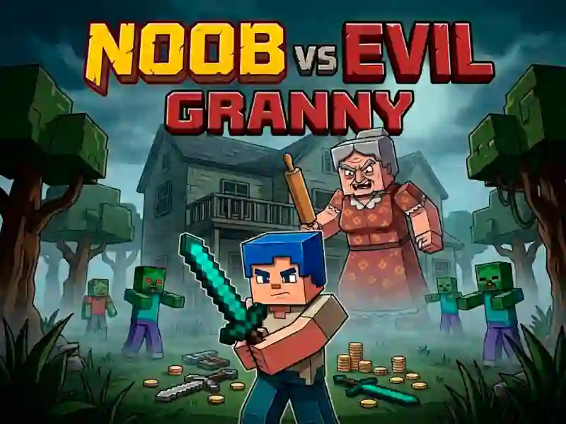 Leikur Noob vs Evil Granny á netinu