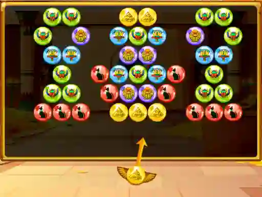 Leikur Bubble Shooter Egypt á netinu