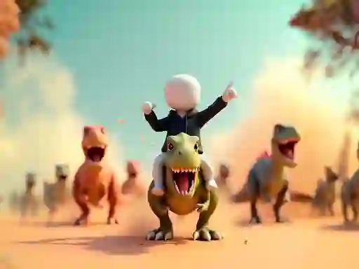Leikur Stickman: Dinosaur arena á netinu