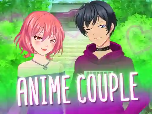 Leikur Anime Couple Dress Up á netinu