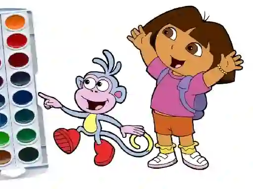 Leikur Dora The Explorer Coloring Book á netinu