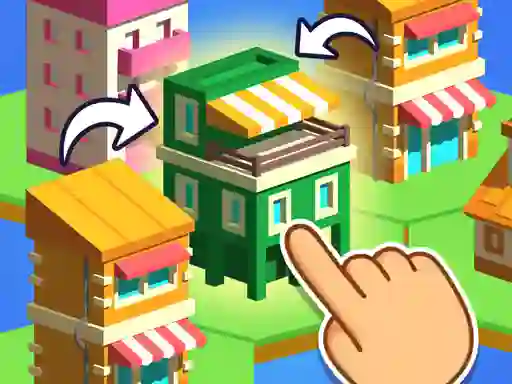 Leikur Crafty Town Merge City á netinu