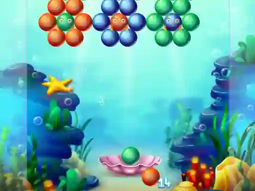 Leikur Aqua Bubble Shooter á netinu