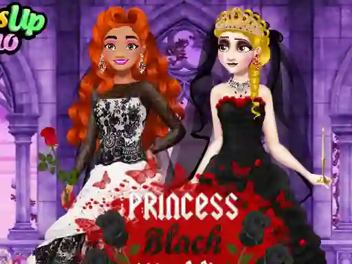 Leikur Princess Black Wedding Dress á netinu