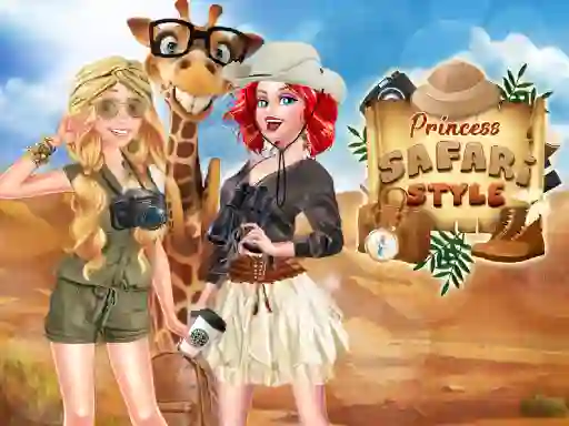 Leikur Princesses: Safari Style á netinu
