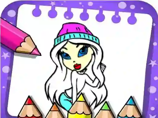 Leikur Easy Bratz Coloring á netinu
