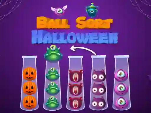 Leikur Ball Sort Halloween á netinu