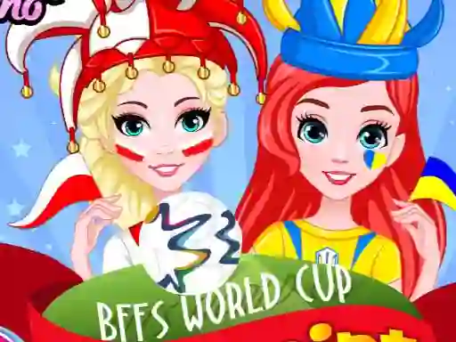 Leikur Bffs World Cup Face Paint á netinu