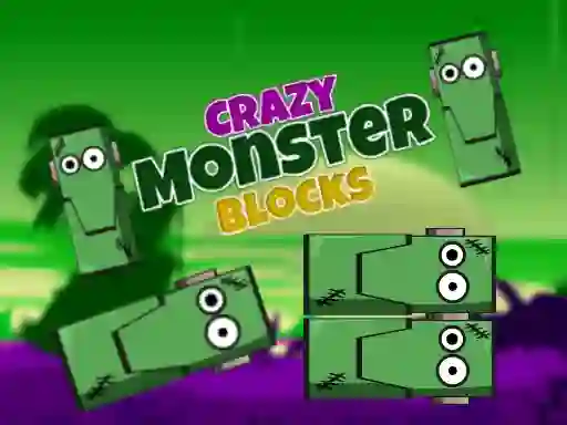 Leikur Crazy Monster Blocks á netinu