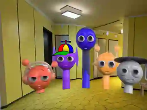 Leikur Sprunki Backroom Terrors Skibidi Toilet á netinu