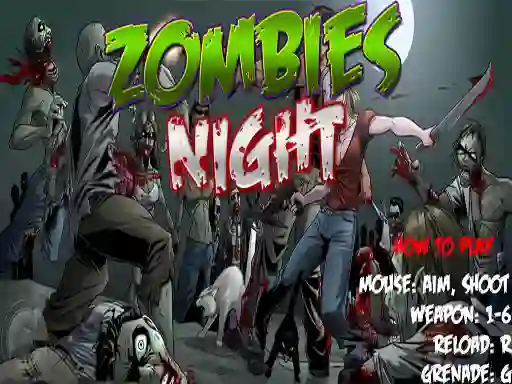 Leikur Zombies Night á netinu