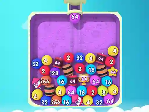 Leikur Bubble Merge 2048 á netinu