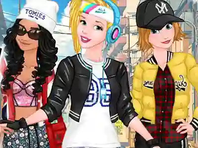 Leikur Princesses Sporty & Funky Day á netinu