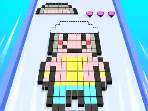 Leikur Blocks Stack Rush á netinu