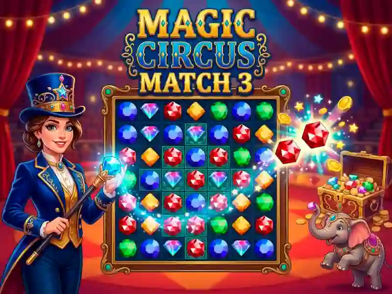 Leikur Magic Circus Match 3 á netinu