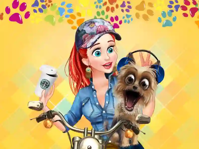 Leikur Princesses & Pets Photo Contest á netinu