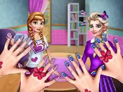 Leikur Princesses Nails Salon á netinu