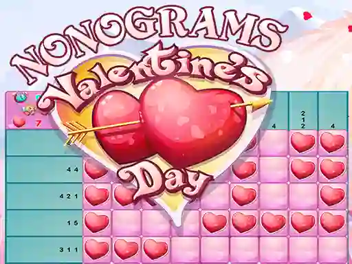 Leikur Nonograms Valentines Day á netinu