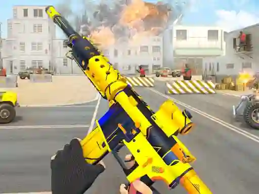 Leikur TPS Gun War Shooting Games 3D á netinu