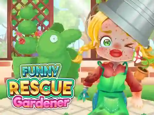 Leikur Funny Rescue Gardener á netinu