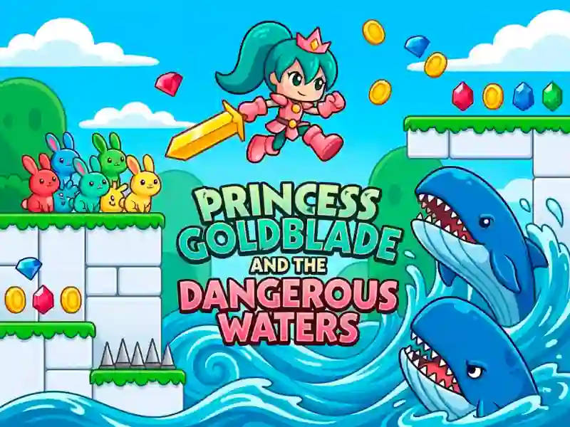 Leikur Princess Goldblade and the Dangerous Waters á netinu