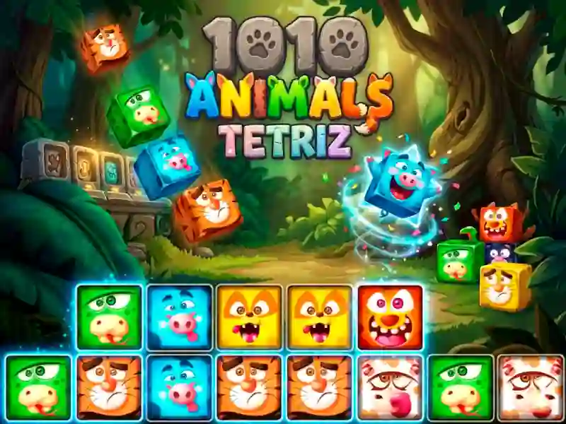 Leikur 1010 Animals Tetriz á netinu