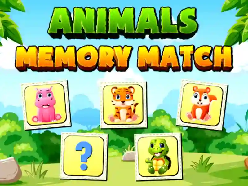 Leikur Animals Memory Match á netinu