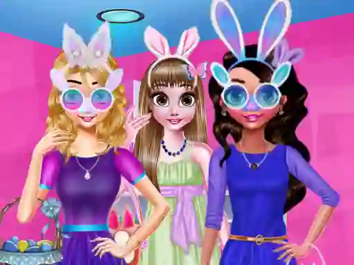 Leikur Funny Easter Girls á netinu