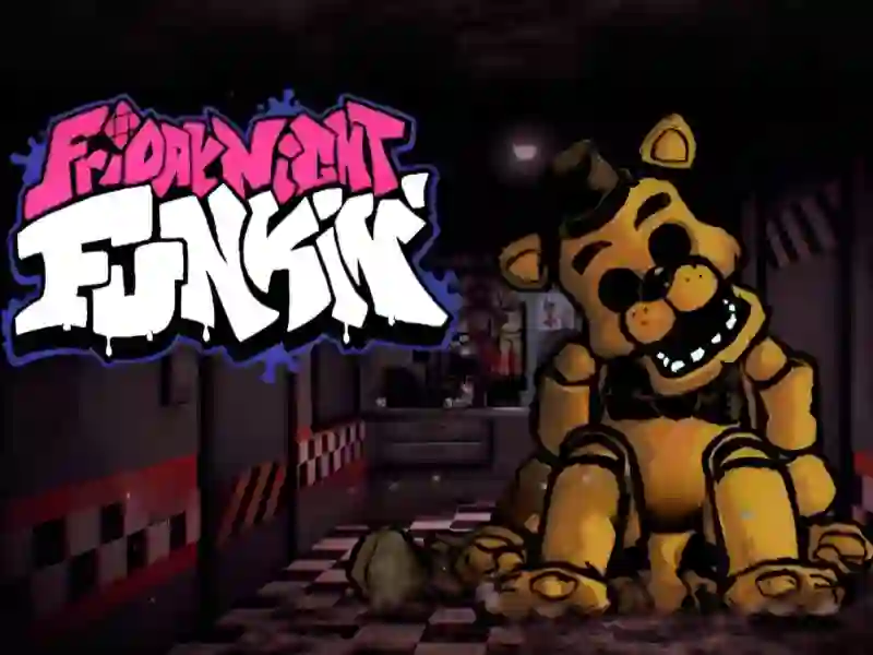 Leikur FNF vs FNAF Gold á netinu