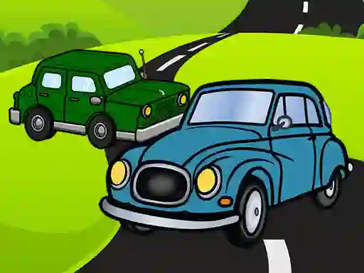 Leikur Cartoon Car Jigsaw á netinu