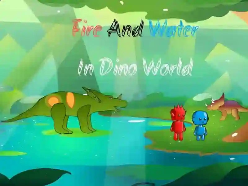 Leikur Fire And Water In Dino World á netinu