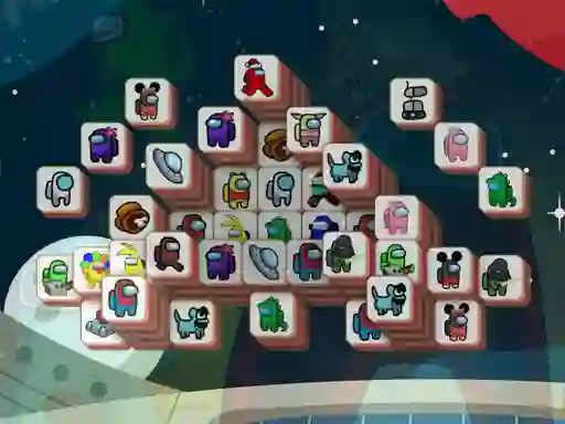 Leikur Among Mahjong Tiles á netinu