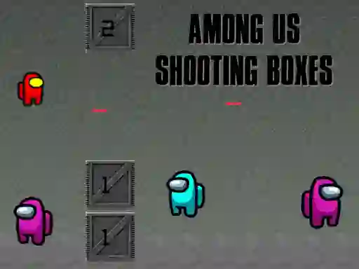 Leikur Among Us Shooting Boxes á netinu
