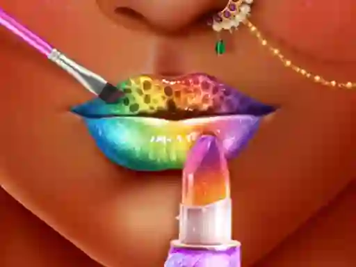 Leikur Princess Lip Art Salon á netinu