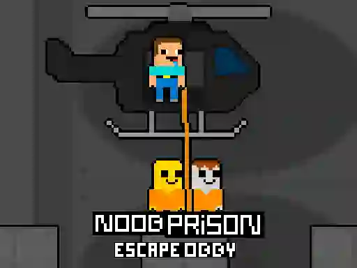 Leikur Noob Prison Escape Obby á netinu